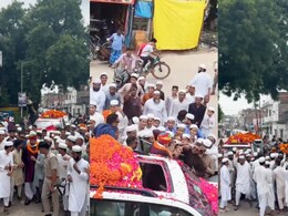 बृजभूषण शरण सिंह के स्वागत को उमड़ी मदरसे के छात्रों की भीड़, 'शेर आया' के लगाए नारे