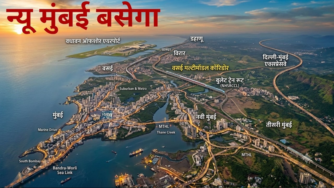 पालघर में न्यू मुंबई बसाने की तैयारी, नए शहर से विरार-वसई,बोईसर तक बदलेगी तस्वीर, ठाणे-रायगड से हाईस्पीड कनेक्टिविटी