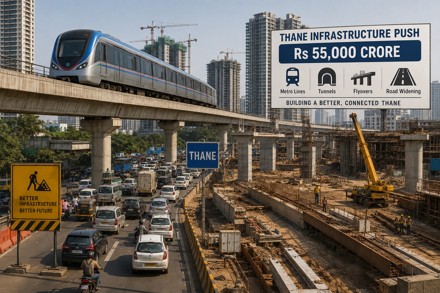 Thane’s Infrastructure Overhaul Progresses as Multiple Projects Move Forward