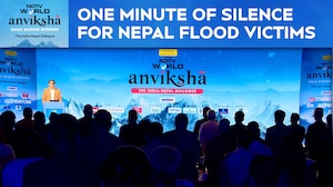 One Minute Of Silence For Nepal Flood Victims At NDTV World Anviksha