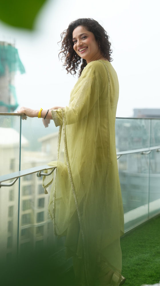 Ankita Lokhande's Pastel Green Ethnic Elegance