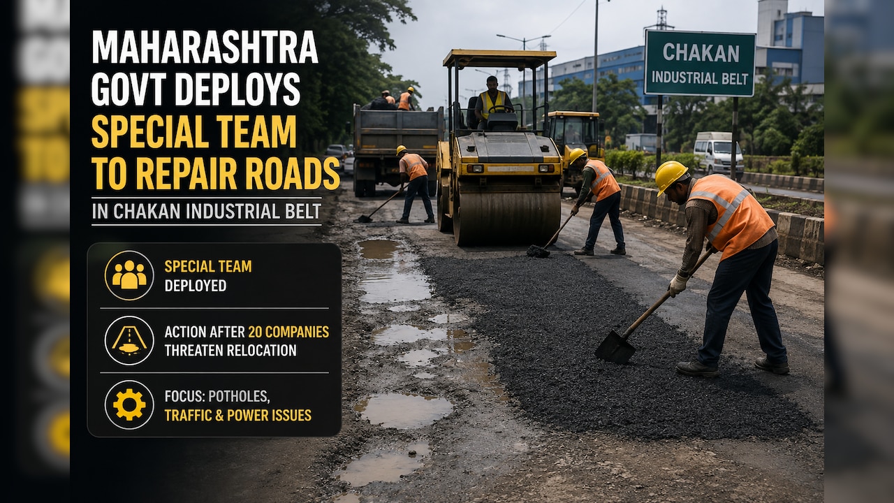 Potholes Put Chakan Industry At Risk Of Exodus, Pune Govt Launches Special Repair Drive