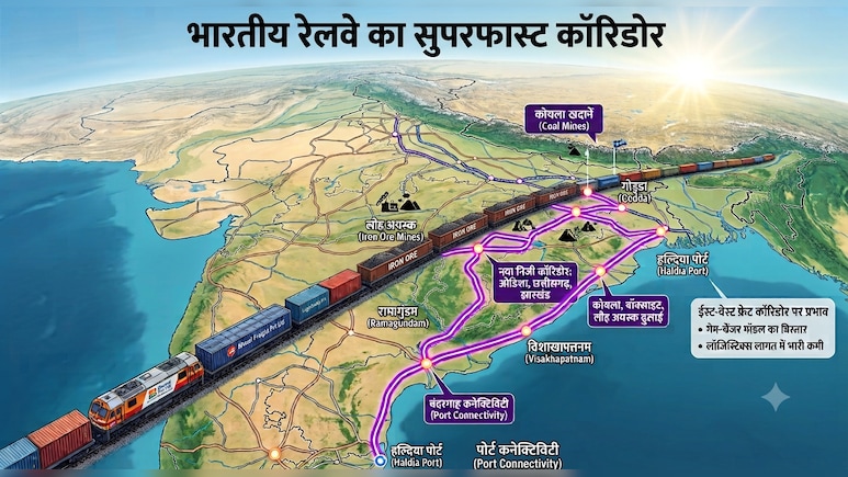 रेलवे 6 रूट पर सुपरफास्ट गुड्स ट्रेनें चलाएगा, ईस्ट-वेस्ट फ्रेट कॉरिडोर को मिलेगी रफ्तार, झारखंड में पाकुड़-गोड्डा और इन राज्यों को फायदा