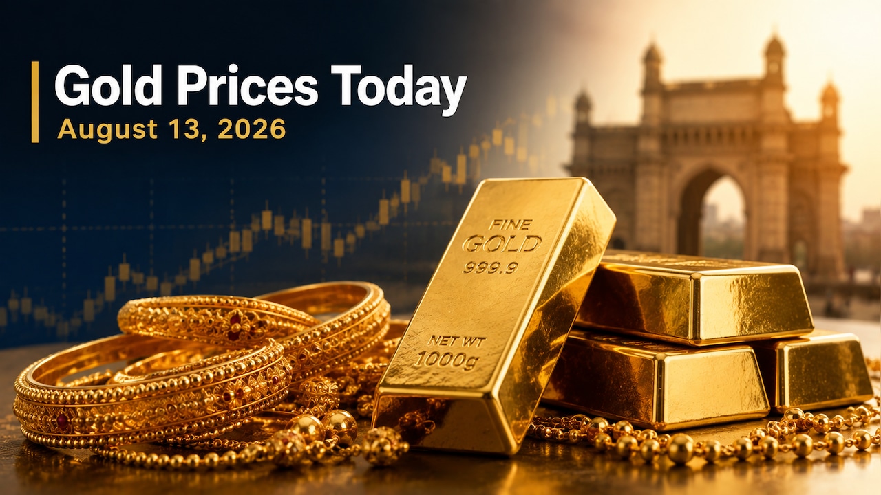 Gold Rate Today: Check 24K, 22K Gold Prices in Mumbai, Delhi, Chennai, Kolkata, Bengaluru on August 13
