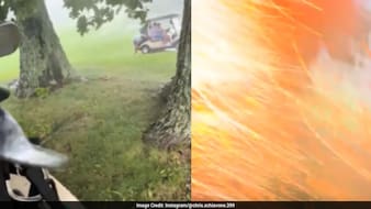 Watch: 'Laughing' Golfer Struck By Lightning While Sheltering From Storm