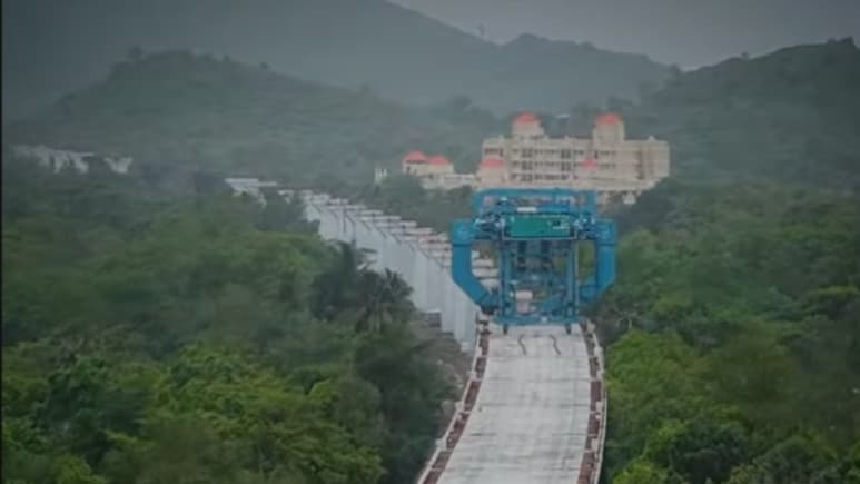 India's First Bullet Train: Construction Gains Momentum Across Scenic Terrains Of Thane, Palghar | Watch