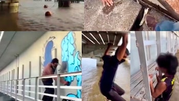 Caught On Camera: Youths Perform Dangerous Stunts, Pull-Ups On Bhayandar-Naigaon Railway Bridge