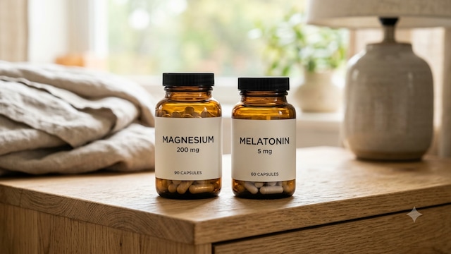 Magnesium and melatonin is beneficial for increasing sleep quality