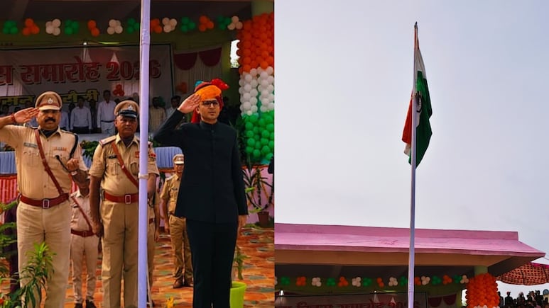 करौली में स्वतंत्रता दिवस समारोह के दौरान चूक, ध्वजारोहण के दौरान नहीं खुली गांठ, पोल पर चढ़ा पुलिसकर्मी