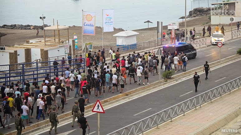 "Would Rather Die": Moroccan Migrants Protest In Spain's Ceuta, Seek Asylum