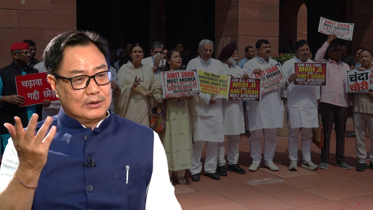 'Congress Turned Parliament Into A Street Protest': Kiren Rijiju Tells NDTV