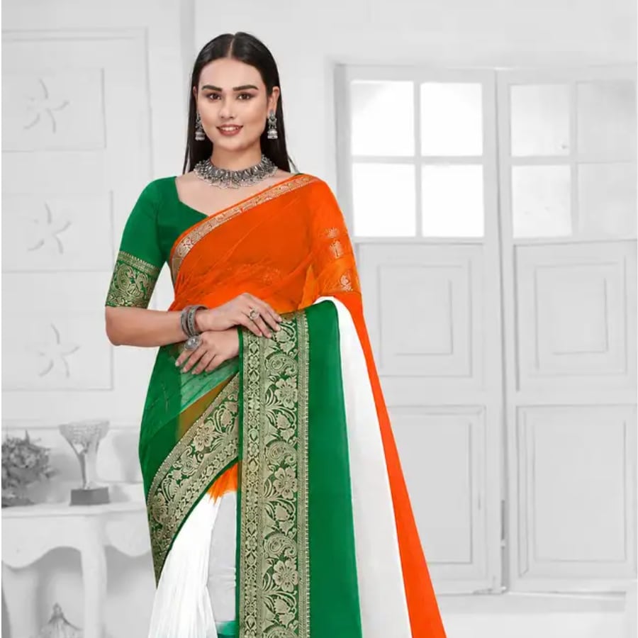 Click here to buy: NAPASARI KF Dyed Bollywood Organza Saree With Unstitched Blouse Click here to buy: NAPASARI KF Dyed Bollywood Organza Saree With Unstitched Blouse