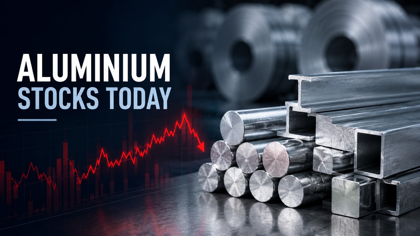 Aluminium stocks fall as prices drop, with Nalco leading declines