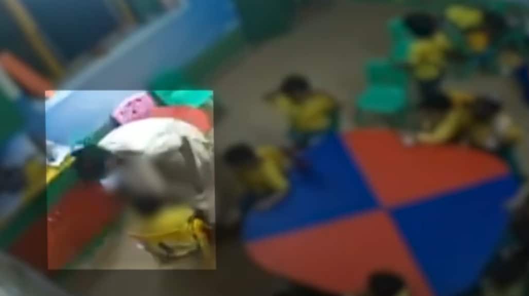 The caretaker, shows the video, attacks the child