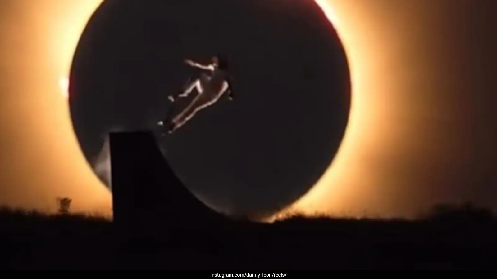 Watch: Olympic Skateboarder Times Perfect Jump With Solar Eclipse