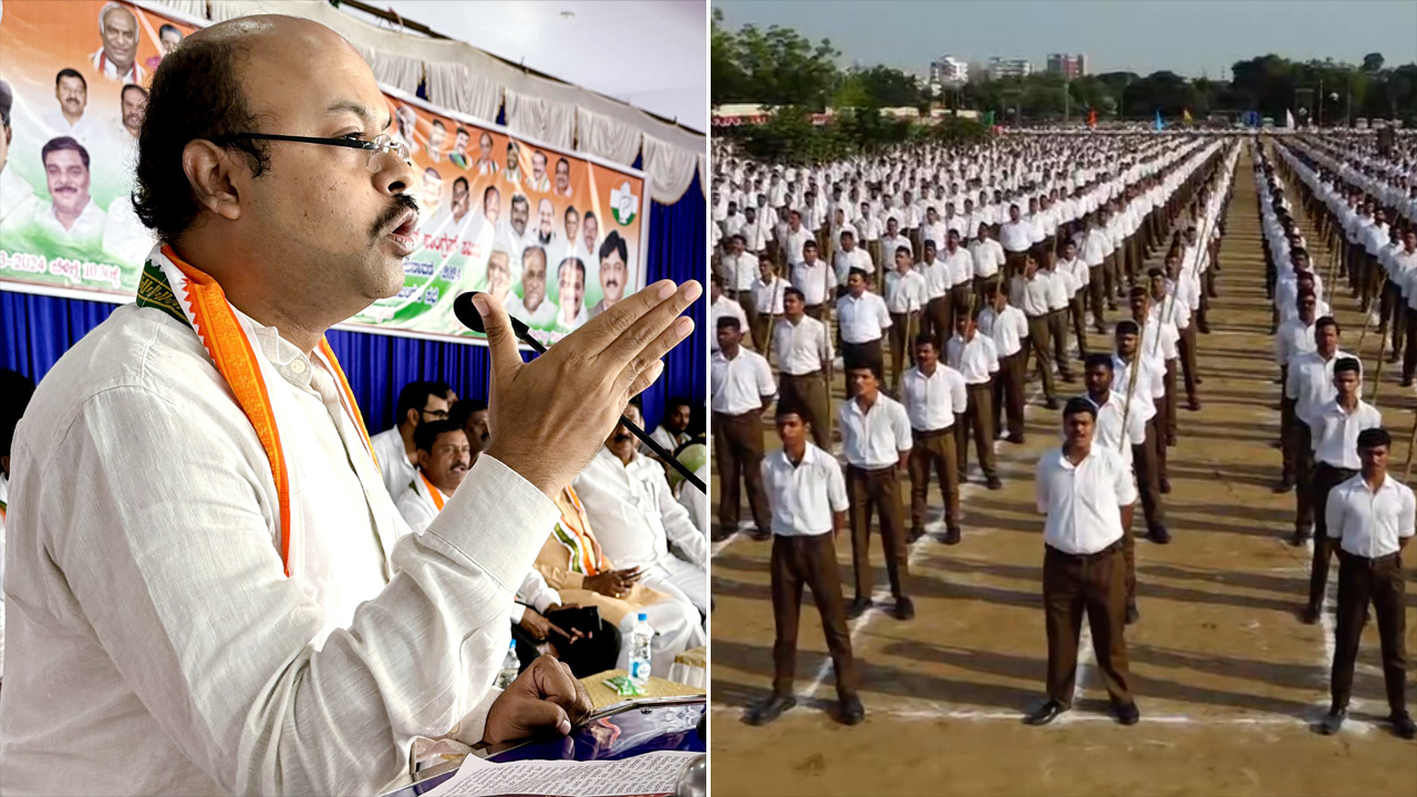 Congress Vs RSS Row Escalates In Karnataka Over Controversial Remarks