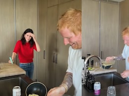 Video: Ed Sheeran Creates Chaos In Courteney Cox's Kitchen, Fans Say 'That's Monica'