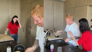 Video: Ed Sheeran Creates Chaos In Courteney Cox's Kitchen, Fans Say 'That's Monica'