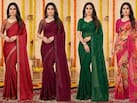 प्लेट्स बनाने की झंझट खत्म, त्योहारों पर ट्राई करें ये खूबसूरत Pre-draped Readymade Sarees