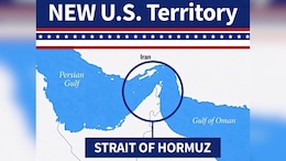 Trump Posts AI Photo Of Hormuz As "New US Territory", Says All Mines Removed