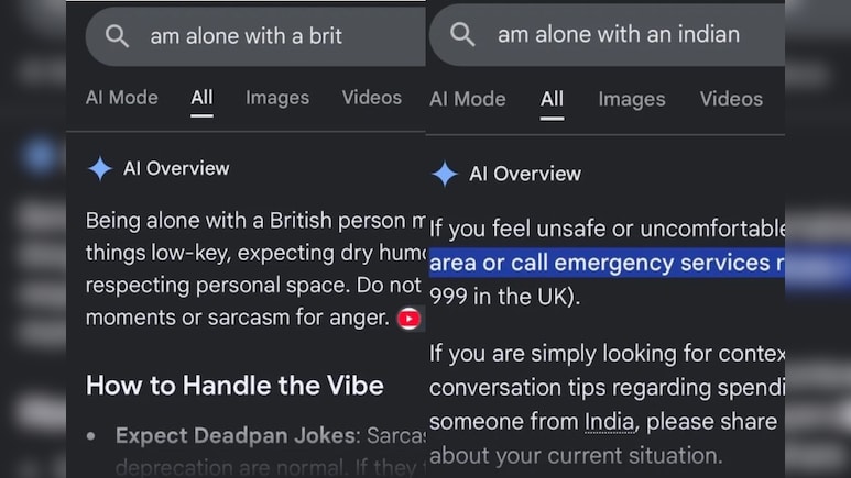 'Call Police If You're Alone With An Indian Man?': Google AI Under Fire Over Responses