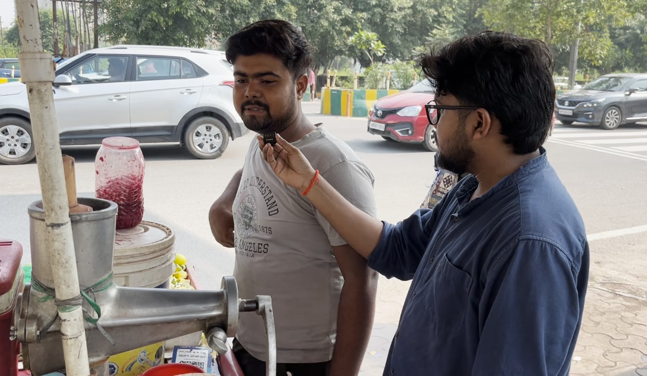 नाले के पास रेहड़ी लगाने वाले शिवम