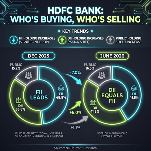 HDFC Bank ownership is changing. HDFC Bank ownership is changing.