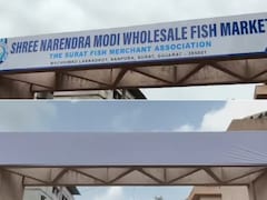'PM Modi' Signboard Covered After Local Backlash At Surat Fish Market