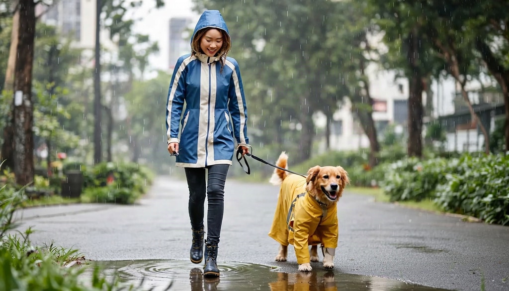 To protect your dogs sensitive skin, a raincoat is a must to shield it from water puddles, coarse, wet mud and rain.