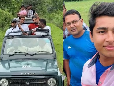 तेंदुआ-भालू दिखे, लेकिन बाघ की तलाश में अड़े रहे, वैभव सूर्यवंशी ने लिया जंगल सफारी का मजा