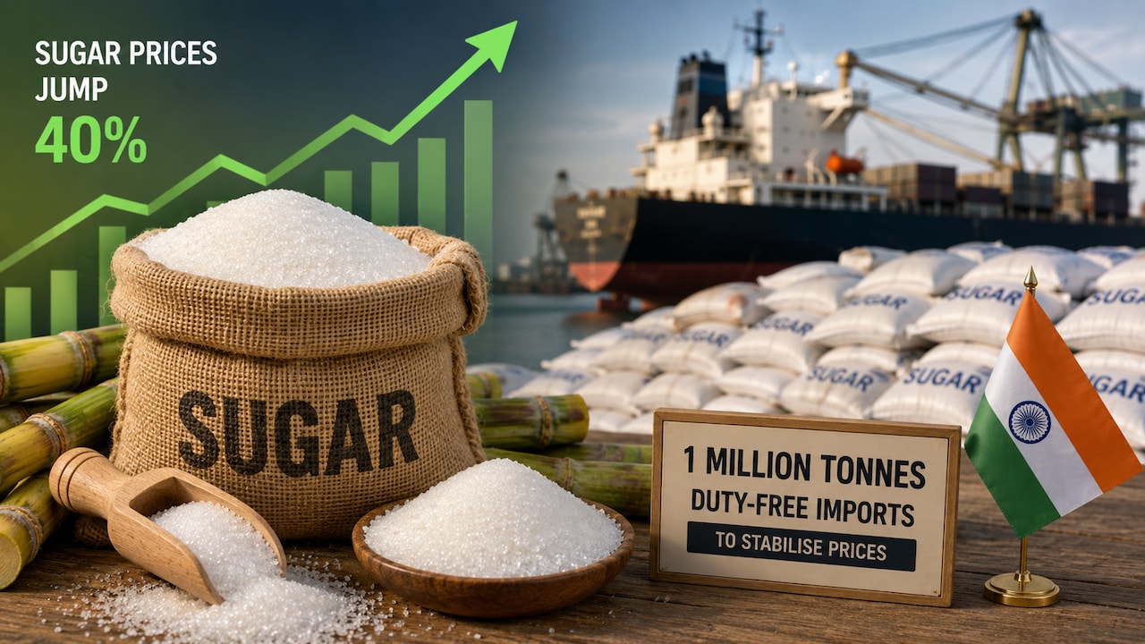 India Allows Duty-Free Import Of 1 Million Tonnes Of Raw Sugar To Curb Record Prices