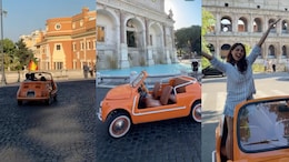Content Creator Skips The Bus, Takes A Vintage Car To Explore Rome