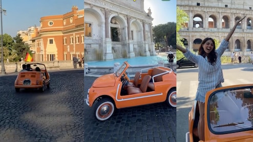 Content Creator Skips The Bus, Takes A Vintage Car To Explore Rome