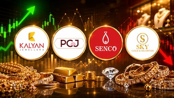 Jewellery Stocks In Focus: Kalyan Jewellers Gains Over 2%; PC Jeweller, Sky Gold, Senco Slump