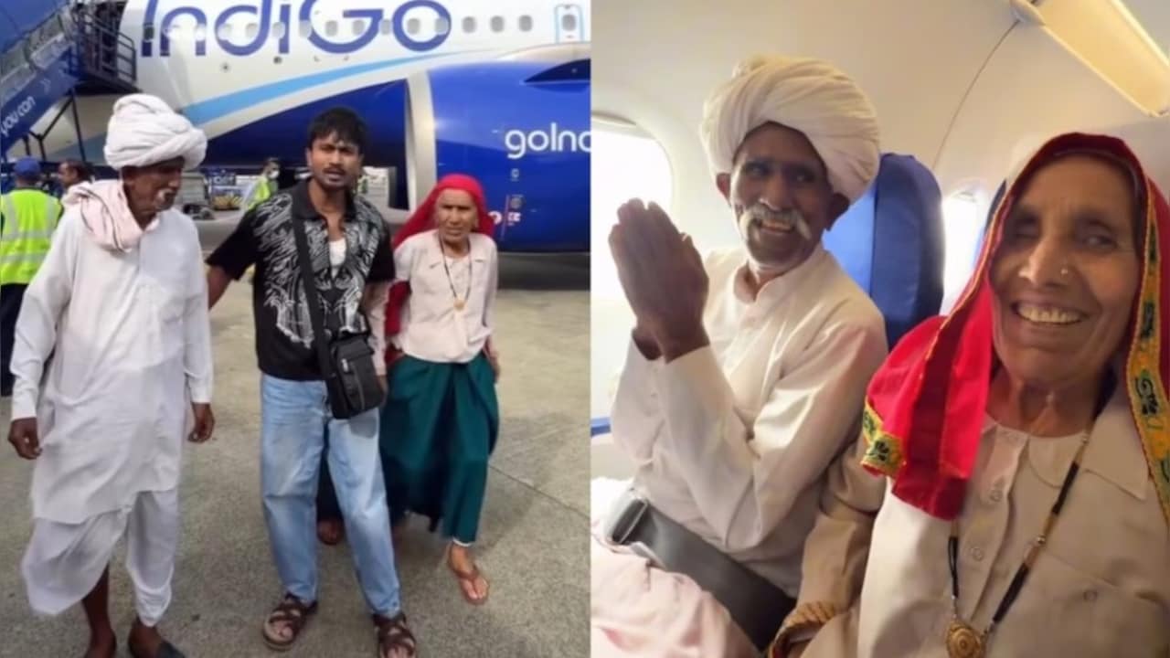 मेरी मेहनत रंग लाई'...जब 6 हजार कमाने वाले बेटे ने पूरा किया मां-बाप का सपना, पहली बार प्लेन में बैठने की खुशी में आंखों से छलके आंसू