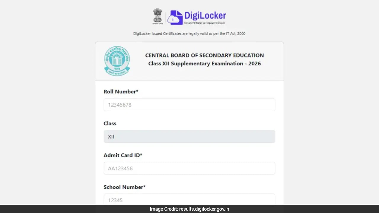 CBSE Class 12th Supplementary Result 2026 Out; Check Direct Link Here