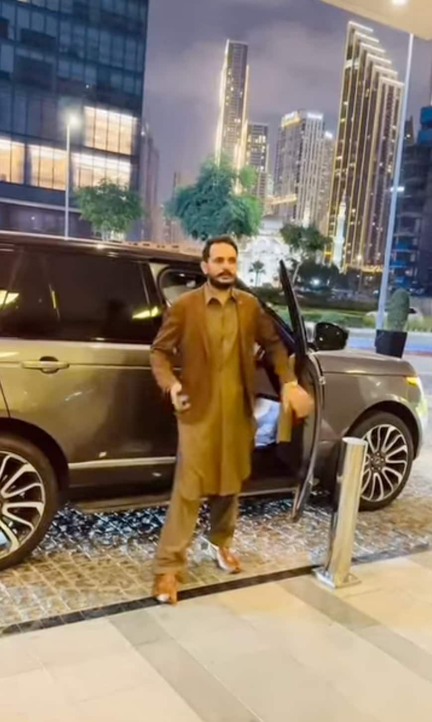 Instagram video screenshot shows Shahzad Bhatti in downtown Dubai. Instagram video screenshot shows Shahzad Bhatti in downtown Dubai.