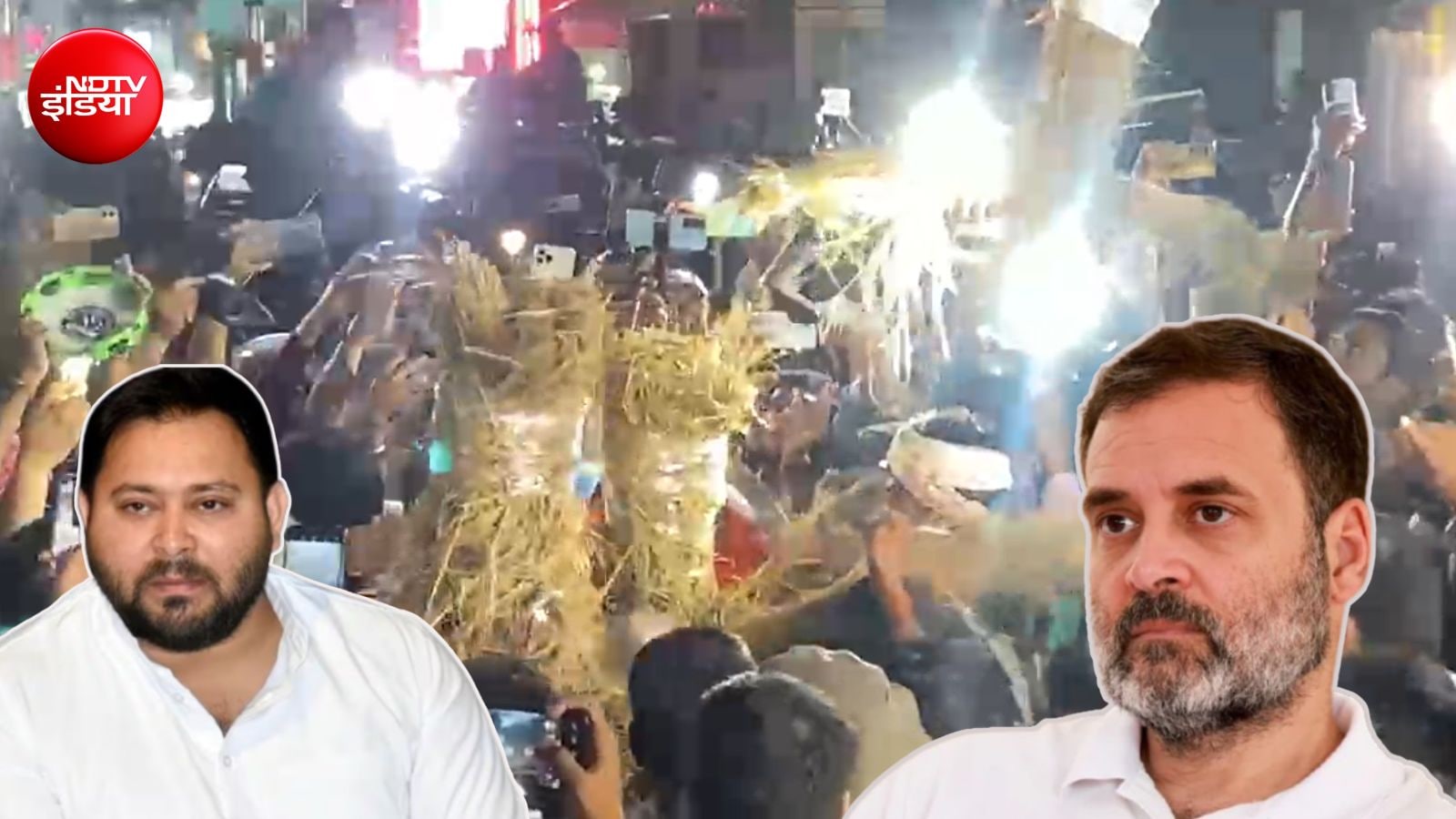 रांची में छात्रों ने हेमंत, राहुल और तेजस्वी के पुतले फूंके