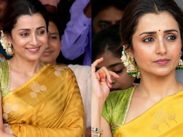 Trisha Krishnan Attends Chief Minister Vijay's First Independence Day Ceremony In An Elegant Saree