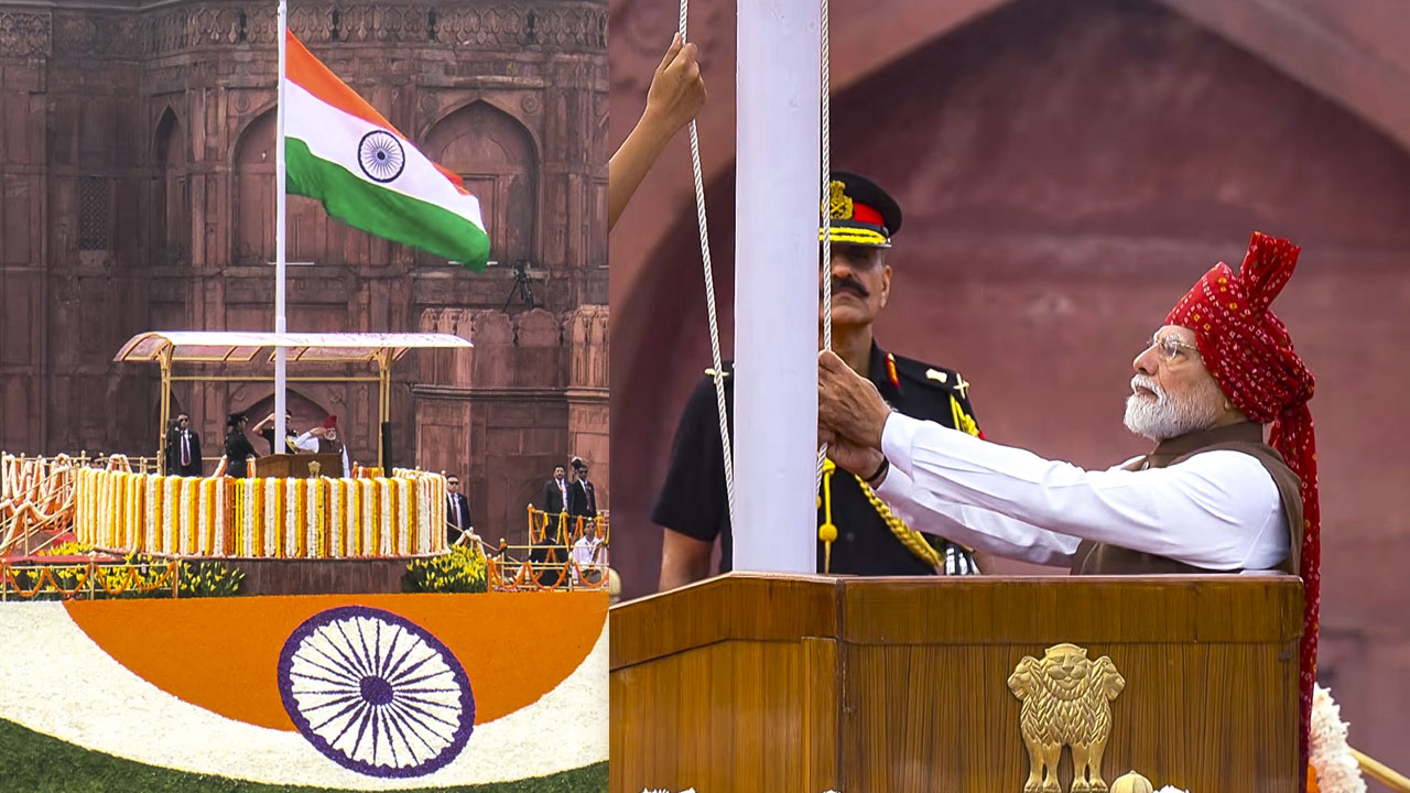 PM Modi Hoists Tricolour At Red Fort, Leads India's 80th Independence Day Celebrations