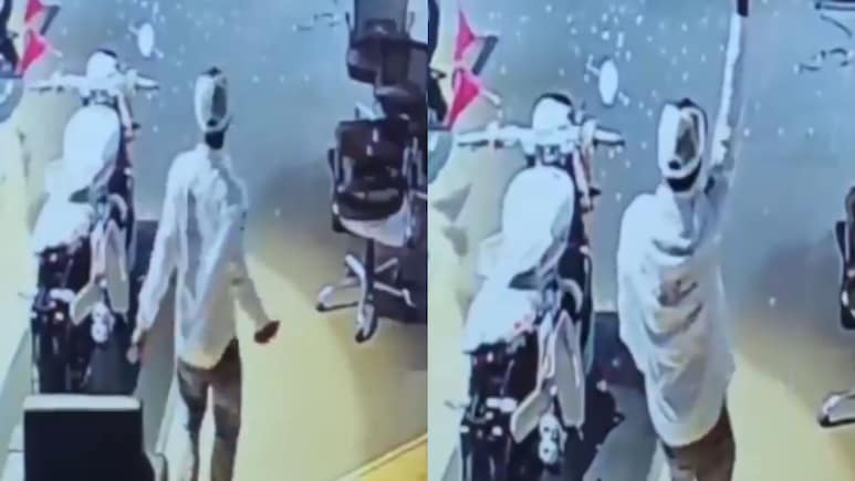 'Lungi Dance', Bath, Coffee: Thief Chills In Showroom For Hours, Steals Rs 5-Lakh Bike
