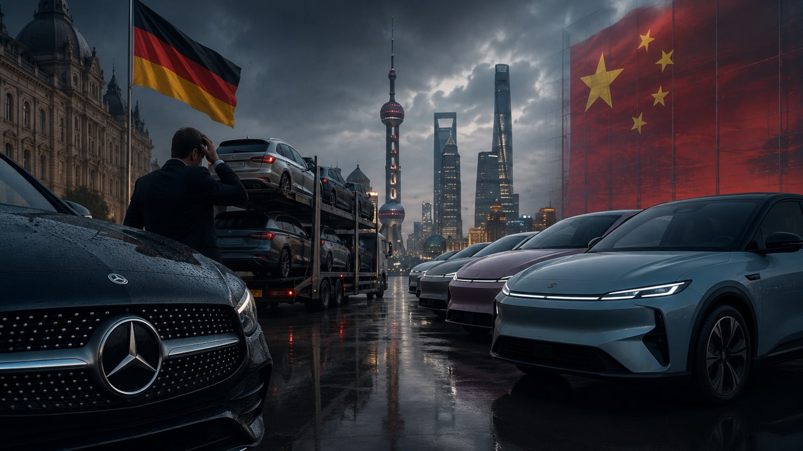 German Carmakers Struggle To Halt Their Downfall In China As Local EV Rivals Surge