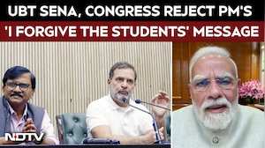 PM Modi Says 'I Forgive the Students', Congress, UBT Sena Respond