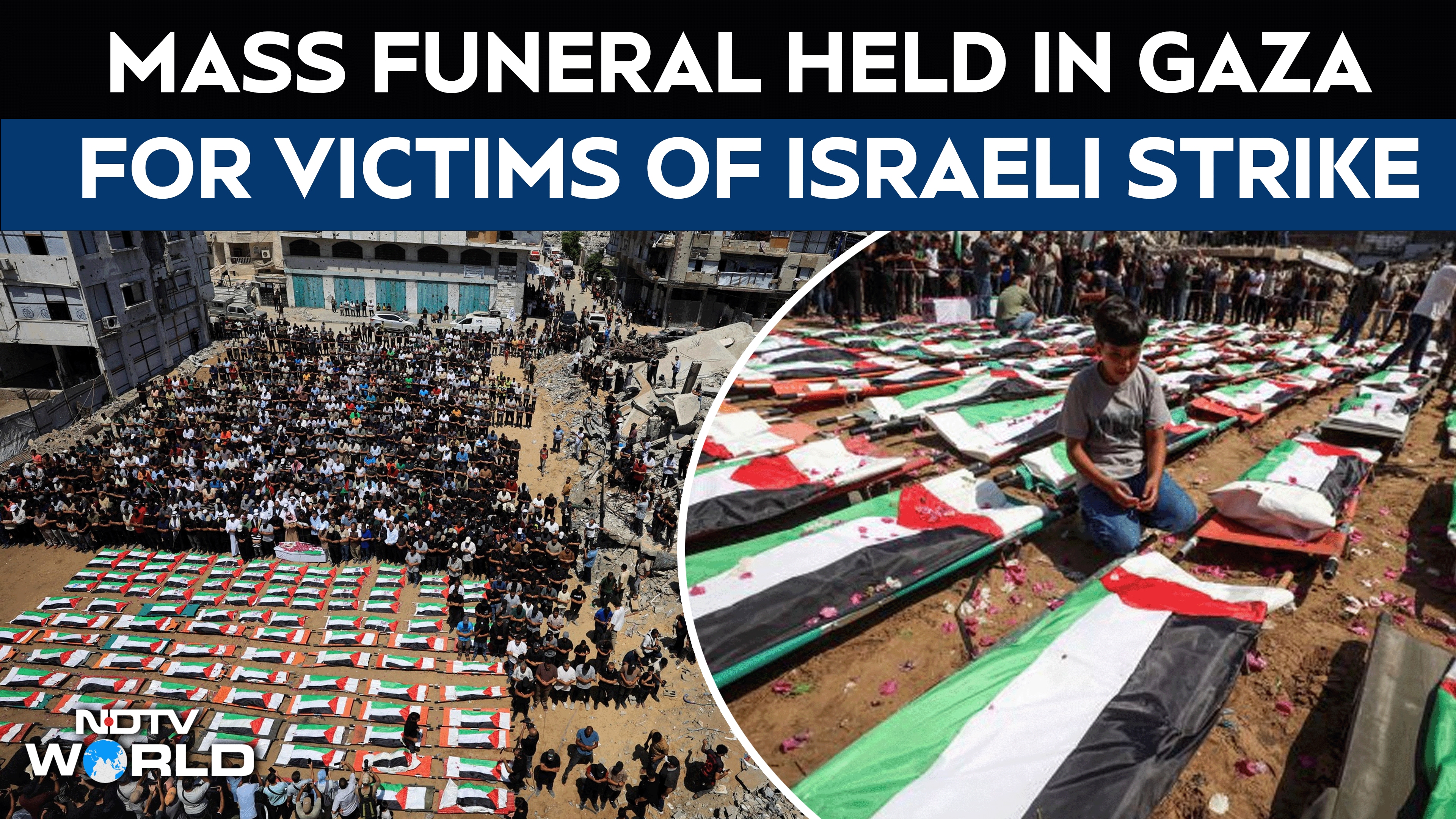 Mass Funeral Held For 112 Bodies Recovered In Gaza After Almost 3 Years