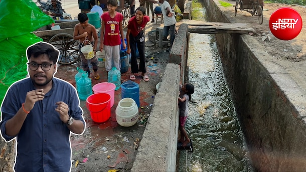 ग्राउंड रिपोर्ट: हाथों में बस्ते की जगह बाल्टी और स्कूल की जगह नाला... नोएडा में दो घूंट पानी के लिए जद्दोजहद