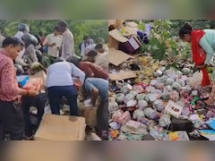 कानपुर में हाईवे किनारे मिलीं एक्सपायर्ड चॉकलेट-टॉफियां, लूटने की मची होड़, Video Viral