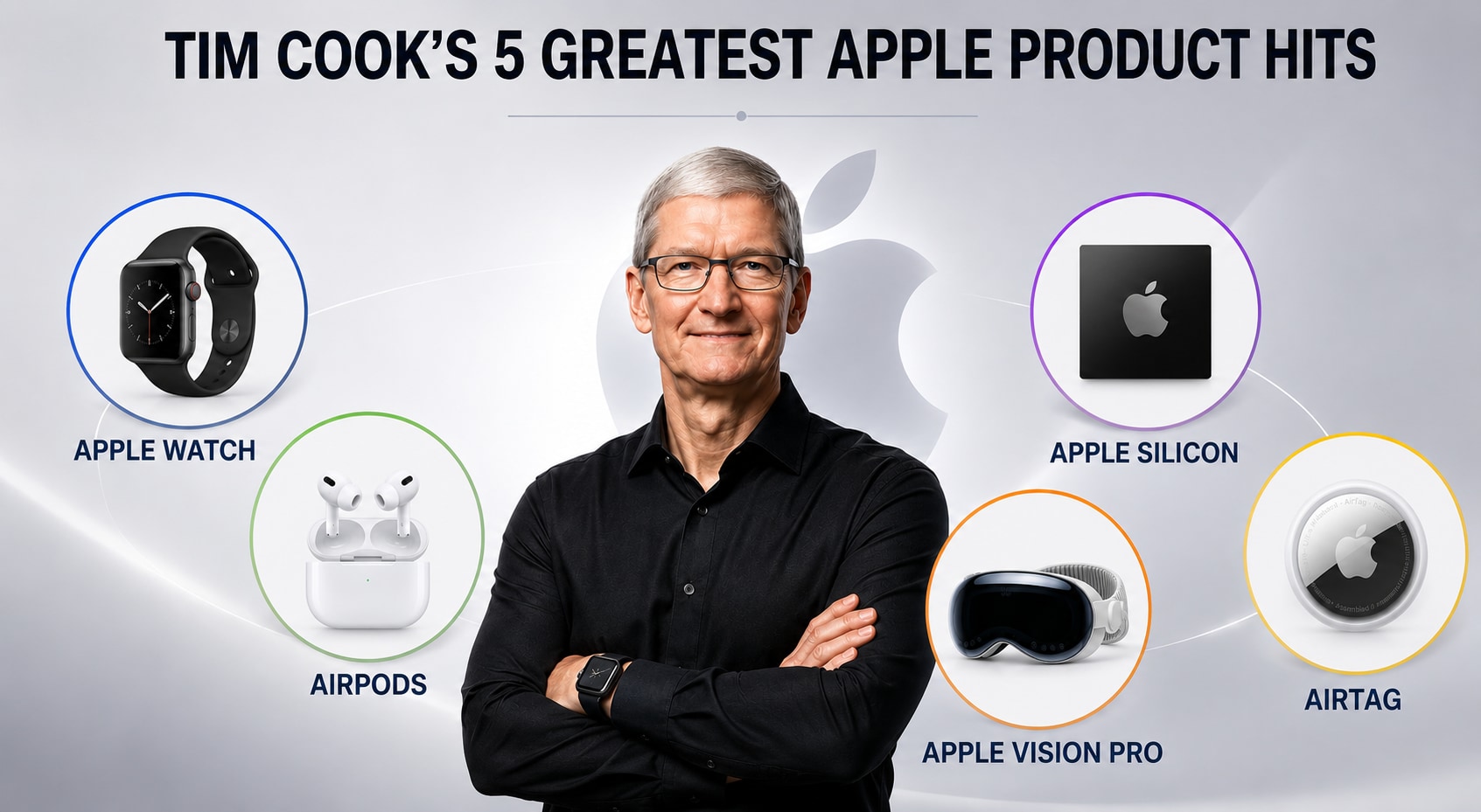 NDTV lists Tim Cook era Apple products including Apple Watch and Vision Pro