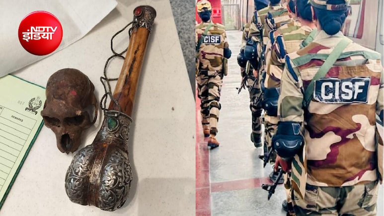 दिल्ली एयरपोर्ट पर यात्री के बैग से मिली खोपड़ी, हैदराबाद जा रहे यात्री को CISF ने रोका