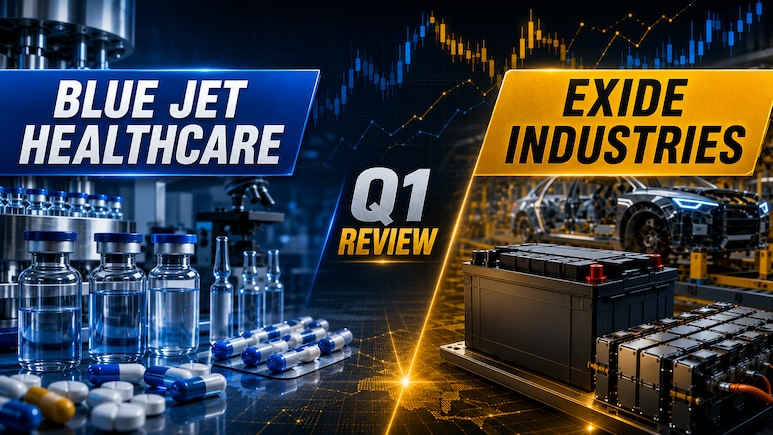 Blue Jet Healthcare, Exide Shares In Focus After Q1 Results; Motilal Oswal Bullish On One, Cautious On Other