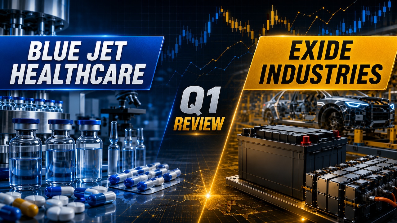 Blue Jet Healthcare, Exide Shares In Focus After Q1 Results; Motilal Oswal Bullish On One, Cautious On Other
